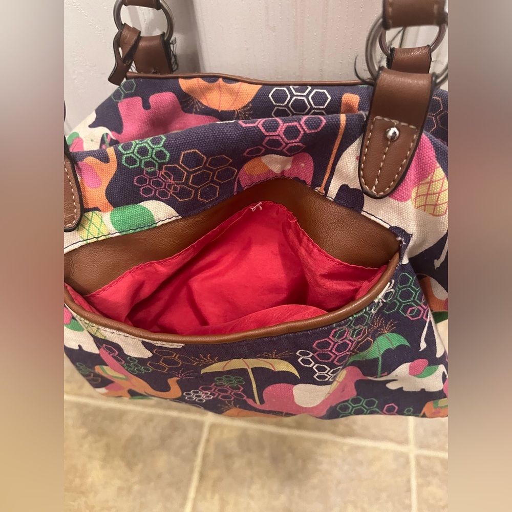 Colorful Elephant Print Tote Bag - Picture 5 of 8